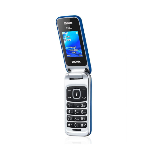BRONDI FOX DUAL SIM FLIP ATTIVO 1,77" 1.3MPX RADIO FM ITALIA AZZURRO